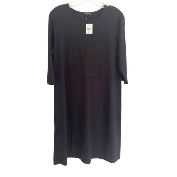 J. Jill Dresses & Skirts - New J. Jill Black Shift 3/4 Sleeve Dress Sz MP